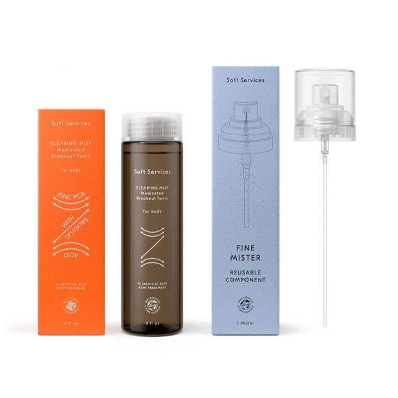 Soft Services Clearing Mist MEDICATED Breakout Tonic For Body 4 oz WITH SPRAYER - Picture 4 of 6